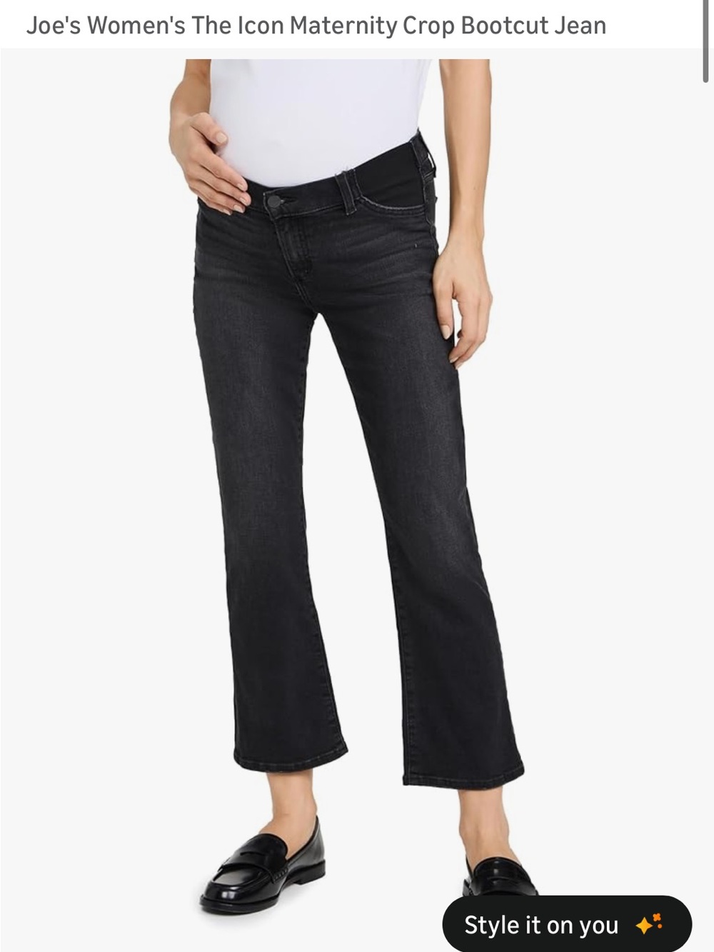 Joe's The Icon Maternity Crop Bootcut Jean